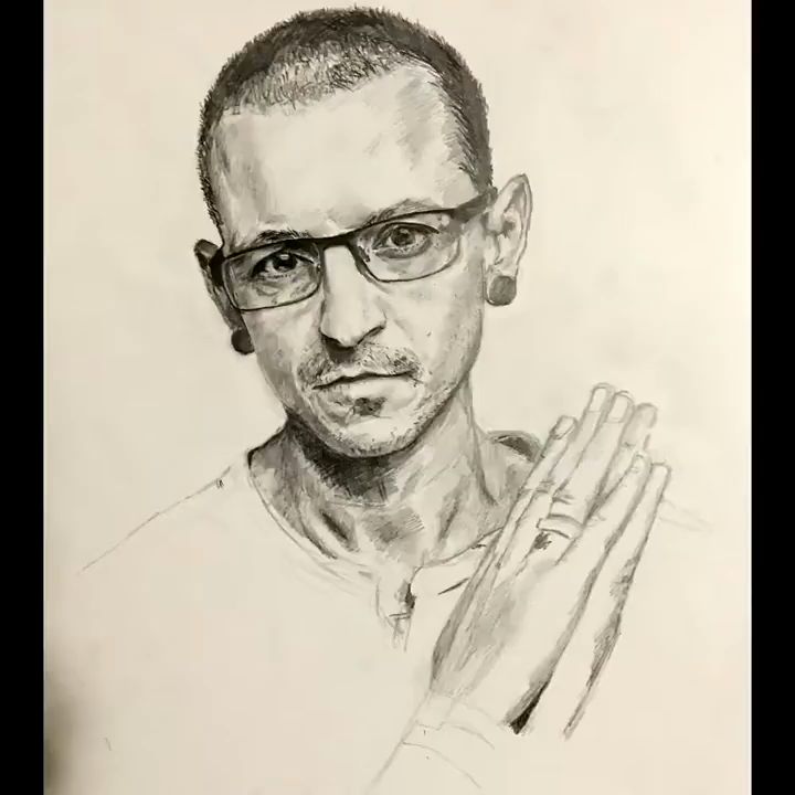 Portrait of Chester Bennington.