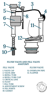 Inside a Toilet Tank