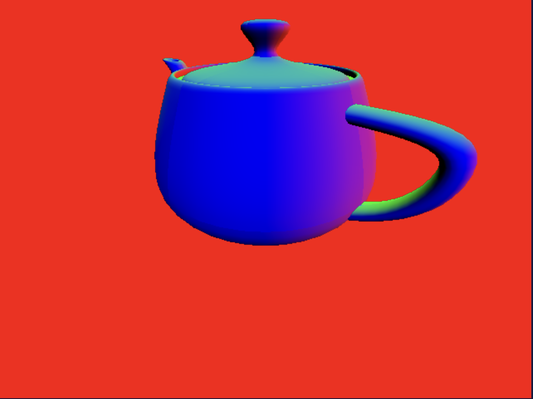 Teapot Colored With Normals