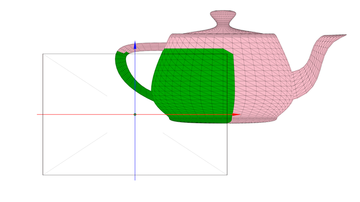 Clipping Removes Triangles Outside the Visible Area.